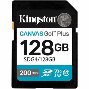 Kingston Canvas Go! Plus 128 GB Class 10/UHS-I (U3) V30 SDXC — SDG4/128GB