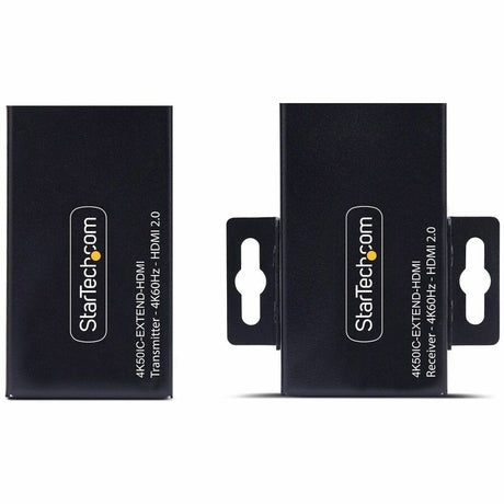 StarTech.com HDMI Extender Over CAT5e/CAT6, 4K 60Hz, Up to 200ft (60m), Transmitter and Receiver Kit, Power Over Cable — 4K50IC-EXTEND-HDMI