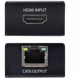 StarTech.com HDMI Extender Over CAT5e/CAT6, 4K 60Hz, Up to 200ft (60m), Transmitter and Receiver Kit, Power Over Cable — 4K50IC-EXTEND-HDMI