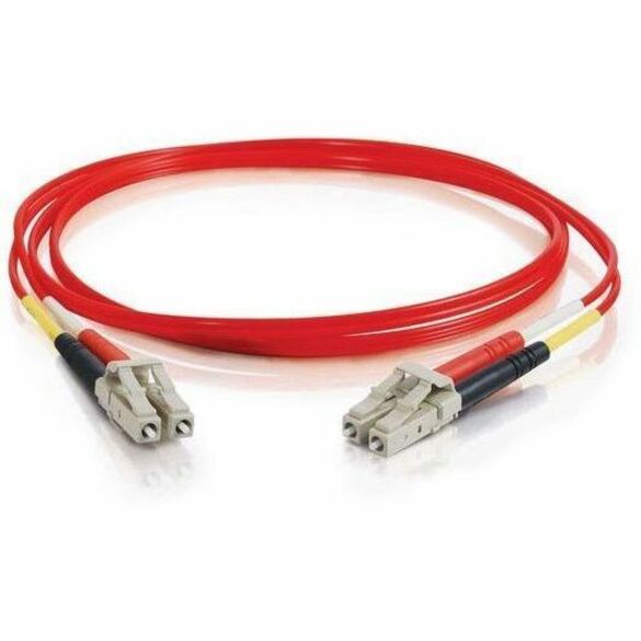 C2G-1m LC-LC 62.5/125 OM1 Duplex Multimode PVC Fiber Optic Cable - Red — 37256
