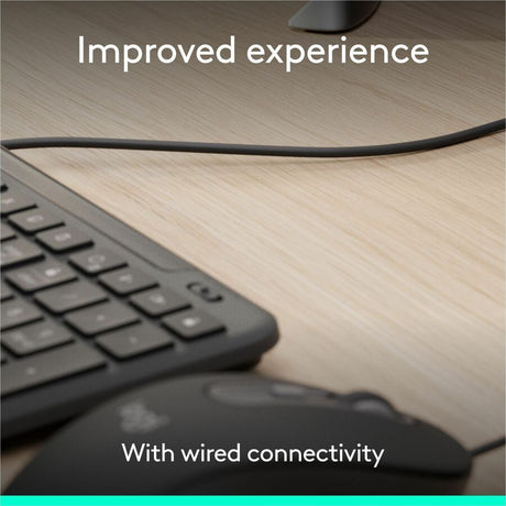 Logitech Signature Slim Wired K620 for Business, Full-Size Keyboard, USB-C Plug-and-Play, scissor keys, Graphite — 920-013302