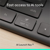 Logitech Signature Slim Wired K620 for Business, Full-Size Keyboard, USB-C Plug-and-Play, scissor keys, Graphite — 920-013302