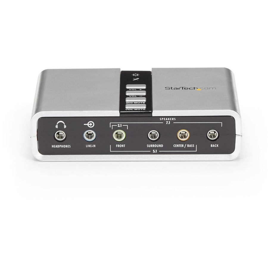 StarTech.com 7.1 USB Audio Adapter External Sound Card — ICUSBAUDIO7D