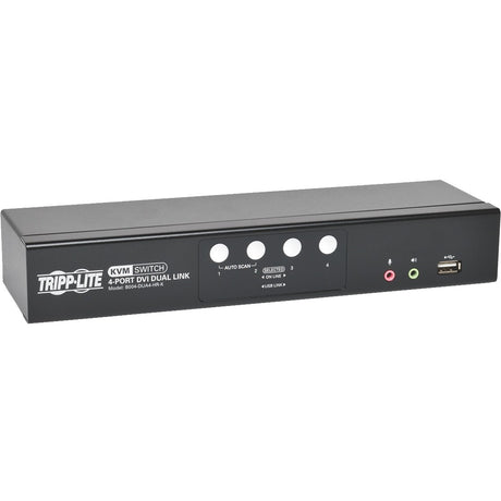 Eaton Tripp Lite Series 4-Port DVI Dual-Link / USB KVM Switch with Audio and Cables, TAA — B004-DUA4-HR-K