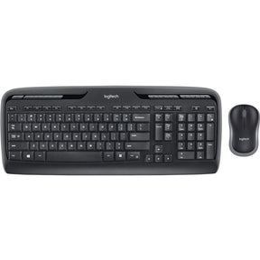 Logitech MK320 Wireless Keyboard and Mouse Combo for Windows, 2.4 GHz Wireless with Unifying USB-Receiver, Portable Mouse, Multimedia Keys — 920-002836