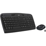 Logitech MK320 Wireless Keyboard and Mouse Combo for Windows, 2.4 GHz Wireless with Unifying USB-Receiver, Portable Mouse, Multimedia Keys — 920-002836