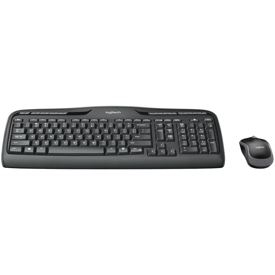 Logitech MK320 Wireless Keyboard and Mouse Combo for Windows, 2.4 GHz Wireless with Unifying USB-Receiver, Portable Mouse, Multimedia Keys — 920-002836
