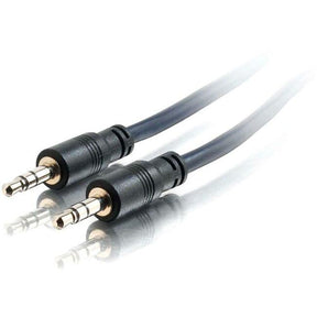 C2G 25ft Plenum-Rated 3.5mm Stereo Audio Cable with Low Profile Connectors — 40516