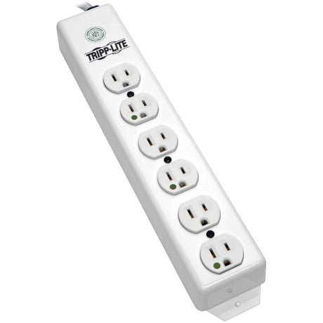 Eaton Tripp Lite Series Safe-IT Medical-Grade Power Strip, UL 1363, 6x Hospital-Grade Outlets, Antimicrobial, 1.5 ft. (0.45 m) Cord — PS-602-HG