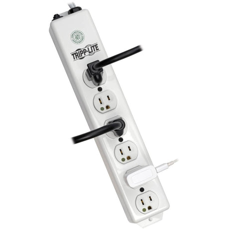 Eaton Tripp Lite Series Safe-IT Medical-Grade Power Strip, UL 1363, 6x Hospital-Grade Outlets, Antimicrobial, 1.5 ft. (0.45 m) Cord — PS-602-HG