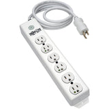Eaton Tripp Lite Series Safe-IT Medical-Grade Power Strip, UL 1363, 6x Hospital-Grade Outlets, Antimicrobial, 1.5 ft. (0.45 m) Cord — PS-602-HG