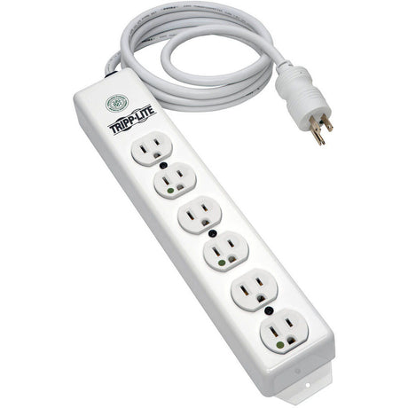 Eaton Tripp Lite Series Safe-IT Medical-Grade Power Strip, UL 1363, 6x Hospital-Grade Outlets, Antimicrobial, 1.5 ft. (0.45 m) Cord — PS-602-HG
