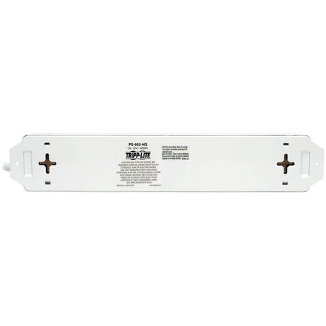 Eaton Tripp Lite Series Safe-IT Medical-Grade Power Strip, UL 1363, 6x Hospital-Grade Outlets, Antimicrobial, 1.5 ft. (0.45 m) Cord — PS-602-HG