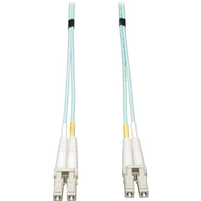 Eaton Tripp Lite Series 10Gb Duplex Multimode 50/125 OM3 LSZH Fiber Patch Cable (LC/LC) - Aqua, 0.5M (20-in.) — N820-20N