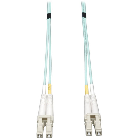Eaton Tripp Lite Series 10Gb Duplex Multimode 50/125 OM3 LSZH Fiber Patch Cable (LC/LC) - Aqua, 0.5M (20-in.) — N820-20N