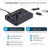 StarTech.com Standalone 1 to 5 USB Thumb Drive Duplicator/Eraser, USB Flash Drive Copier/Cloner, Sector-by-Sector Copy, Sanitizer, TAA — USBDUP15