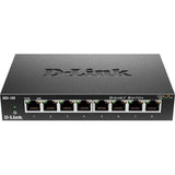 D-Link DGS-108 8 Port Gigabit Unmanaged Metal Desktop Switch — DGS-108