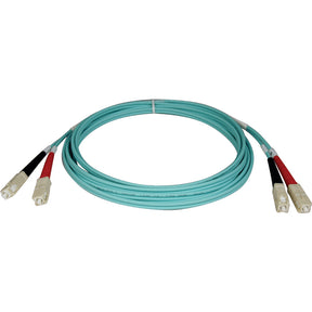 Eaton Tripp Lite Series 10Gb Duplex Multimode 50/125 OM3 LSZH Fiber Patch Cable (SC/SC) - Aqua, 3M (10 ft.) — N806-03M