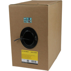 StarTech.com Bulk Cat 5e Ethernet Cable - 1000 ft. (304,8m) - Solid - CMR-Rated - Black - TAA Compliant — WIR5ECMRBK