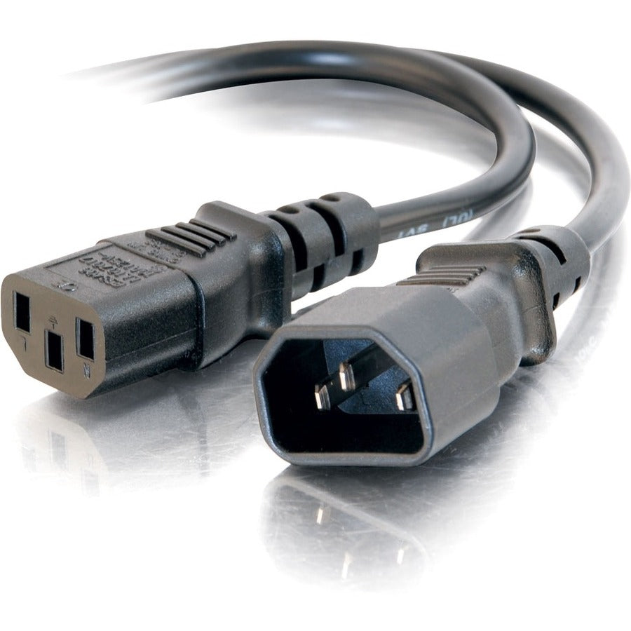 C2G 15ft 18 AWG Computer Power Extension Cord (IEC320C14 to IEC320C13) — 20941