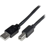StarTech.com 65ft (20m) Active USB 2.0 A to B Cable, Long USB Cable, USB Printer Cable, 1x USB A (M), 1x USB B (M), Black — USB2HAB65AC