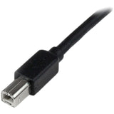 StarTech.com 65ft (20m) Active USB 2.0 A to B Cable, Long USB Cable, USB Printer Cable, 1x USB A (M), 1x USB B (M), Black — USB2HAB65AC