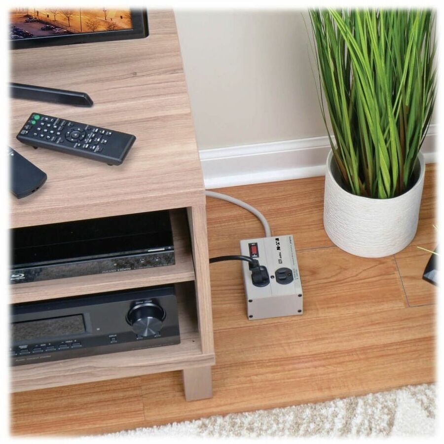 Eaton Tripp Lite Series Isobar 2-Outlet Surge Protector, 6 ft. Cord with Right-Angle Plug, 1410 Joules, Metal Housing — ISOBAR2-6