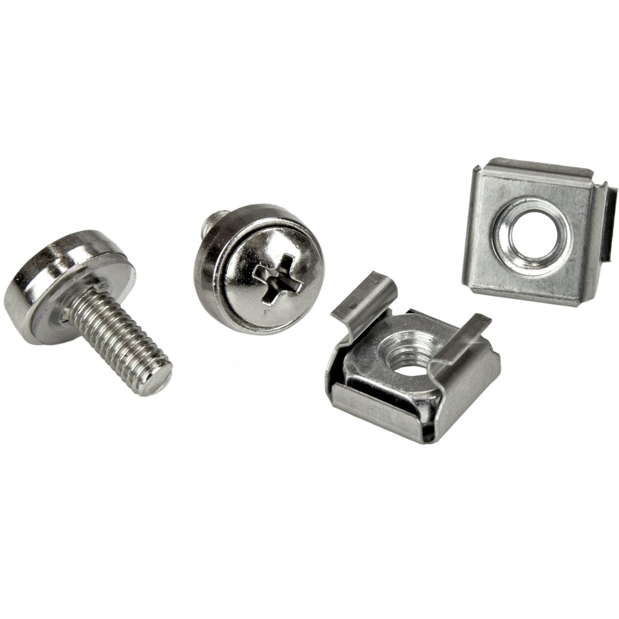 StarTech.com 100 Pkg M5 Mounting Screws and Cage Nuts for Server Rack Cabinet — CABSCREWM52