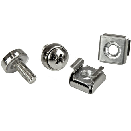 StarTech.com 100 Pkg M5 Mounting Screws and Cage Nuts for Server Rack Cabinet — CABSCREWM52