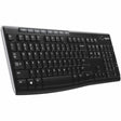 Logitech K270 Wireless Keyboard for Windows, 2.4 GHz Wireless, Full-Size, Number Pad, Black — 920-003051
