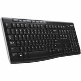 Logitech K270 Wireless Keyboard for Windows, 2.4 GHz Wireless, Full-Size, Number Pad, Black — 920-003051