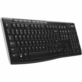Logitech K270 Wireless Keyboard for Windows, 2.4 GHz Wireless, Full-Size, Number Pad, Black — 920-003051