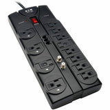 Eaton Tripp Lite Series Protect It! 12-Outlet Surge Protector, 8 ft. (2.43 m) Cord, 2880 Joules, Tel/Modem/Coaxial Protection — TLP1208TELTV