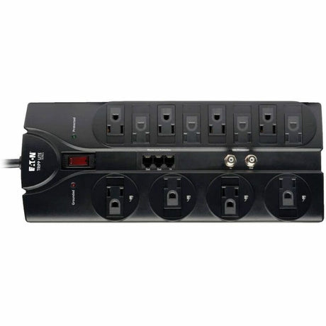 Eaton Tripp Lite Series Protect It! 12-Outlet Surge Protector, 8 ft. (2.43 m) Cord, 2880 Joules, Tel/Modem/Coaxial Protection — TLP1208TELTV