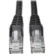 Eaton Tripp Lite Series Cat6 Gigabit Snagless Molded (UTP) Ethernet Cable (RJ45 M/M), PoE, Black, 50 ft. (15.24 m) — N201-050-BK
