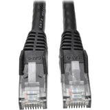 Eaton Tripp Lite Series Cat6 Gigabit Snagless Molded (UTP) Ethernet Cable (RJ45 M/M), PoE, Black, 50 ft. (15.24 m) — N201-050-BK