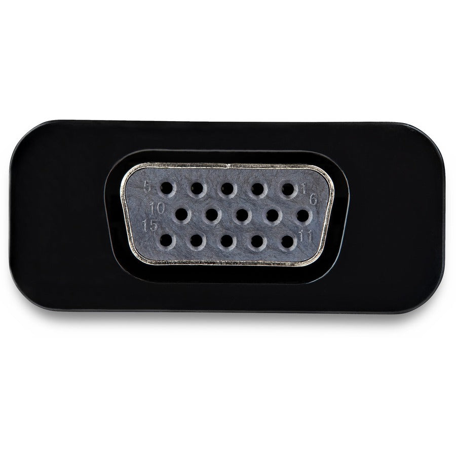 StarTech.com USB C to VGA Adapter with 60W Power Delivery Pass-Through - 1080p USB Type-C to VGA Video Converter w/ Charging - Black — CDP2VGAUCP