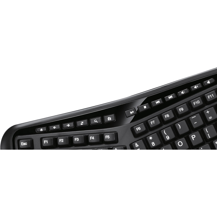 Adesso 2.4GHz Wireless Ergonomic Touchpad Keyboard — WKB-4500UB
