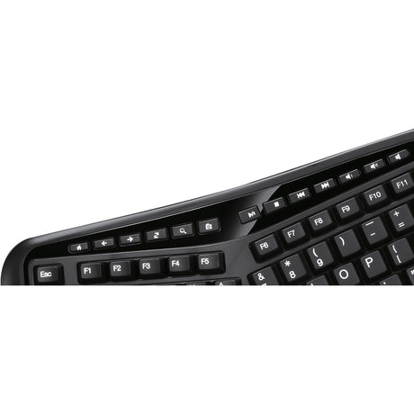 Adesso 2.4GHz Wireless Ergonomic Touchpad Keyboard — WKB-4500UB