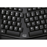 Adesso 2.4GHz Wireless Ergonomic Touchpad Keyboard — WKB-4500UB
