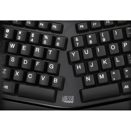 Adesso 2.4GHz Wireless Ergonomic Touchpad Keyboard — WKB-4500UB