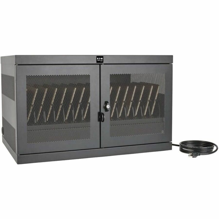 Eaton Tripp Lite Series 16-Device USB Charging Station Cabinet with Sync for iPad and Android Tablets, Wall-Mount and Cart Options, Black — CSC16USB