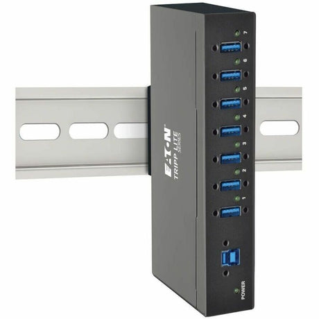 Eaton Tripp Lite Series 7-Port Industrial-Grade USB 3.x (5Gbps) Hub - 20 kV ESD Immunity, Metal Housing, Mountable — U360-007-IND