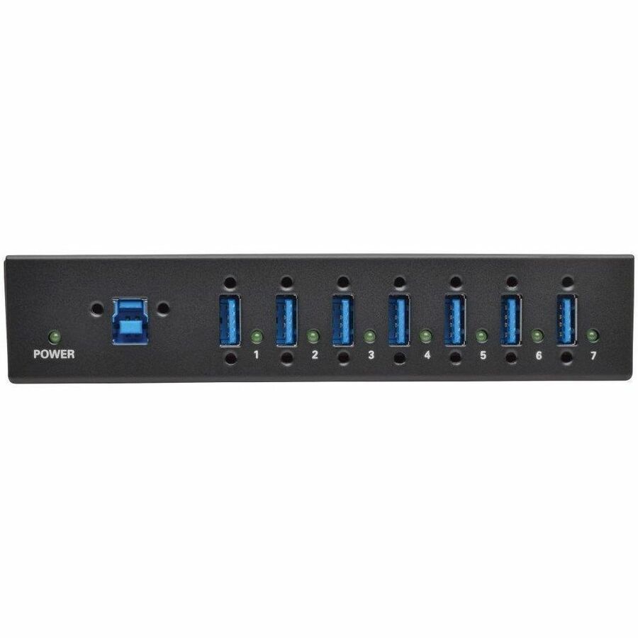 Eaton Tripp Lite Series 7-Port Industrial-Grade USB 3.x (5Gbps) Hub - 20 kV ESD Immunity, Metal Housing, Mountable — U360-007-IND