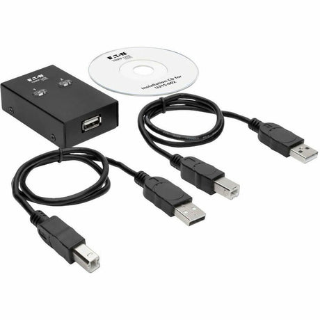 Eaton Tripp Lite Series 2-Port USB 2.0 Printer/Peripheral Sharing Switch — U215-002