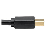 Eaton Tripp Lite Series USB-C to Mini DisplayPort Active Adapter Cable (M/M), 4K 60 Hz, Black, 6 ft. (1.8 m) — U444-006-MDP