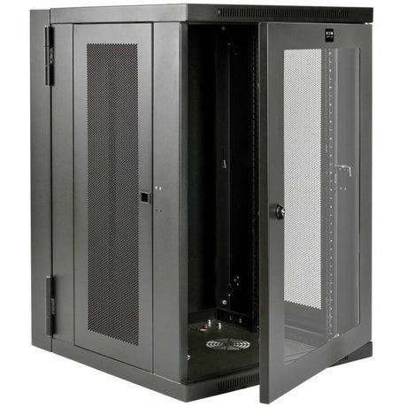 Eaton Tripp Lite Series SmartRack 18U UPS-Depth Wall-Mount Half-Height Rack Enclosure, Clear Acrylic Window, Hinged Back — SRW18USDPG