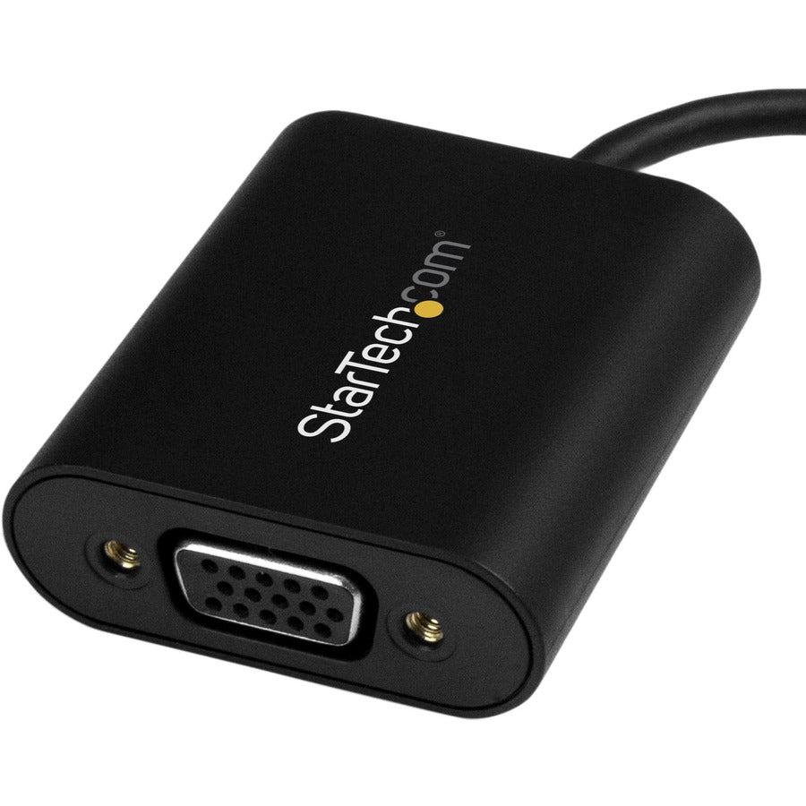 StarTech.com USB-C to VGA Adapter - 1920x1200 - USB C Adapter - USB Type C to VGA Monitor / Projector Adapter — CDP2VGASA