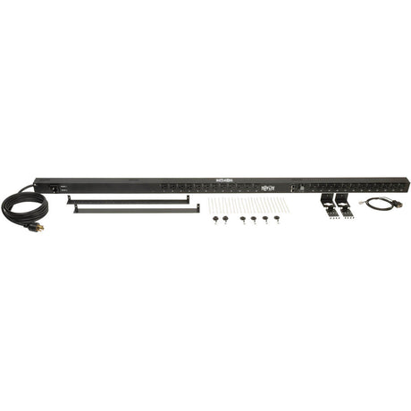Eaton 2.9kW Single-Phase Switched PDU, LX Platform, Outlet Monitoring, 120V Outlets (24 NEMA 5-15/20R), L5-30P Plug, 0U, TAA — PDUMVR30NETLX