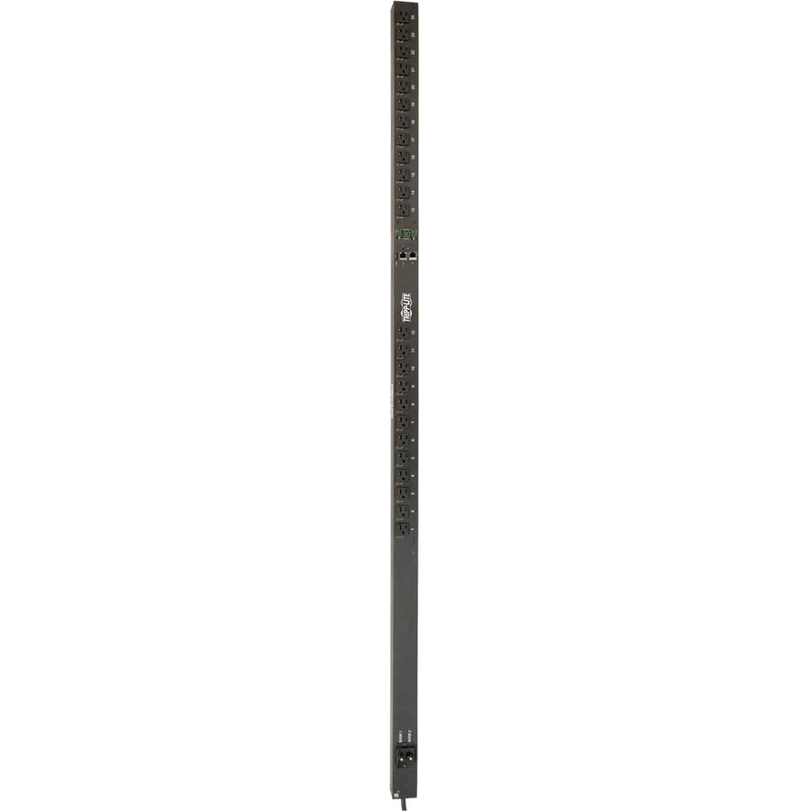 Eaton 2.9kW Single-Phase Switched PDU, LX Platform, Outlet Monitoring, 120V Outlets (24 NEMA 5-15/20R), L5-30P Plug, 0U, TAA — PDUMVR30NETLX